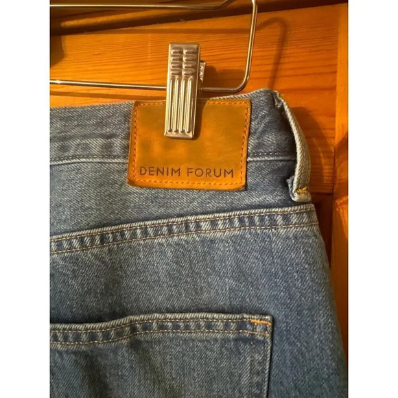 90s Vibes: Aritzia Denim Forum The Edie High Rise Culotte 28/4 - Medium Wash - Picture 6 of 9